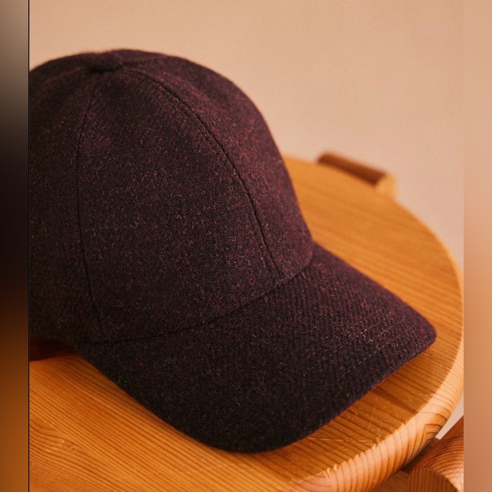 Wool Tweed Cap Burgundy Sézane